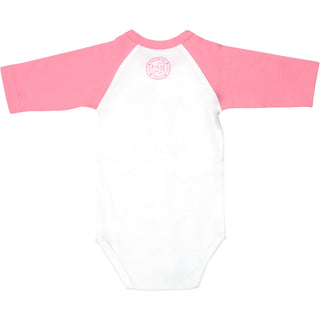 Tie Dye 3/4 Length Pink Sleeve Onesie