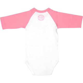 Tie Dye 12-24 Months 3/4 Length Pink Sleeve Onesie