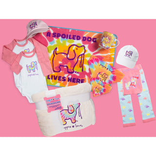 Tie Dye 12-24 Months 3/4 Length Pink Sleeve Onesie