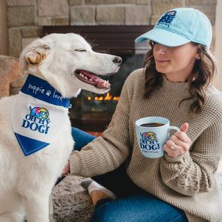 Oh My Dog! Light Blue Adjustable Hat