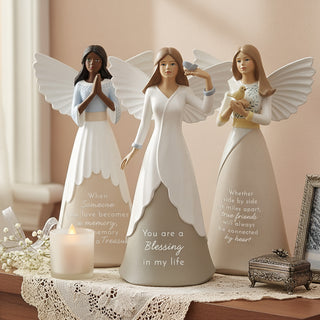 True Friends 8" Angel with Bird