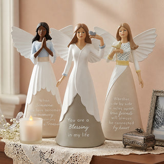 True Friends 8" Angel with Bird