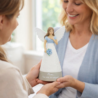 Mom 7" Angel with Flowers