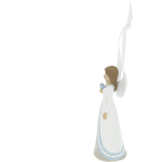 Blessing 4.5" Angel with Bird Ornament