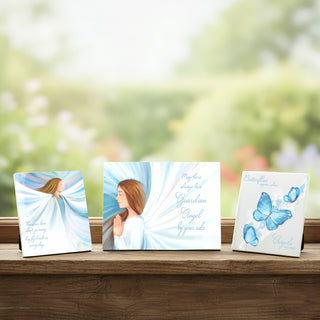 Butterflies 5.5" Ceramic Plaque