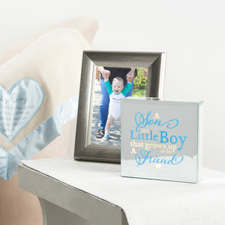 Little Boy 6" Lit-Mirrored Plaque
