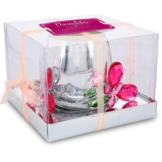 Daughter Pink Butterfly 3.5 oz 100% Soy Wax Candle Scent: Jasmine