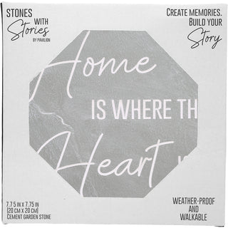 Home Is Where 7.75" x 7.75" Garden Stone