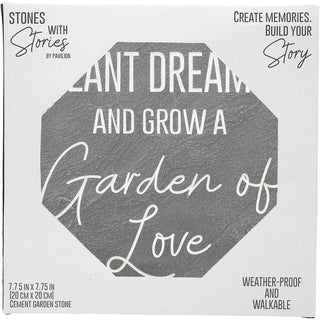 Garden of Love 7.75" x 7.75" Garden Stone