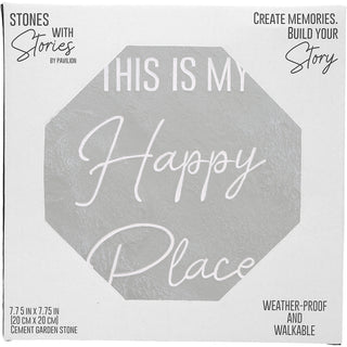 Happy Place 7.75" x 7.75" Garden Stone