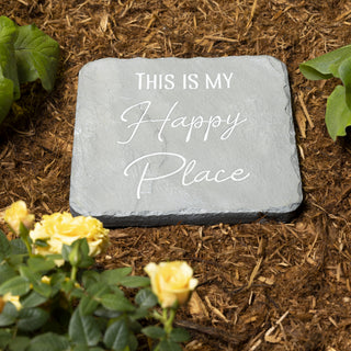 Happy Place 7.75" x 7.75" Garden Stone
