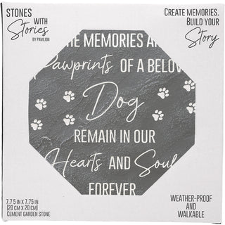 Dog Memorial 7.75" x 7.75" Garden Stone