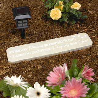 Pawprints 16" x 3.75" Garden Stone