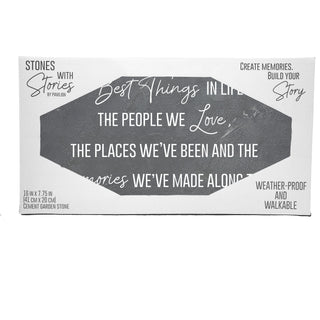 The Best Things 16" x 7.75" Garden Stone