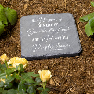 In Memory 7.75" x 7.75" Garden Stone