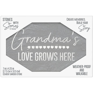 Grandma’s Love 7" x 4.25" Garden Stone