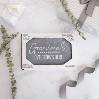 Grandma’s Love 7" x 4.25" Garden Stone