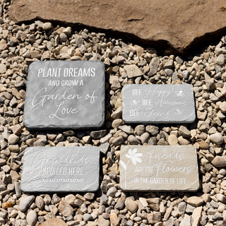 Spoiled Grandkids 7" x 4.25" Garden Stone