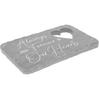 Forever In Our Hearts 7" x 4.25" Garden Stone