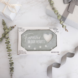 Furever In Our Hearts 7" x 4.25" Garden Stone