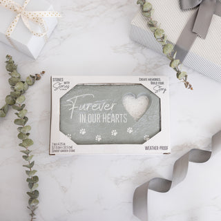 Furever In Our Hearts 7" x 4.25" Garden Stone