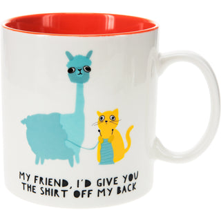 Llama & Cat 17 oz Mug