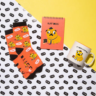 Ruff Day S/M Unisex Cotton Blend Sock