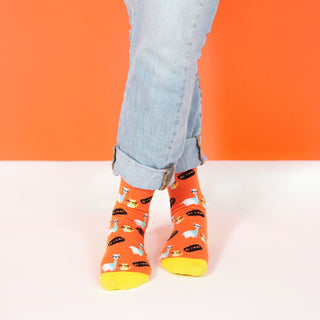 No Drama Llama S/M Unisex Cotton Blend Sock