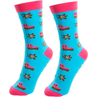 Shit Happens M/L Unisex Cotton Blend Sock