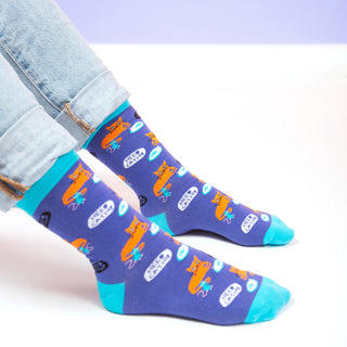 Not Meow-tivated Unisex Cotton Blend Sock