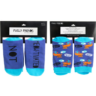 Not Meow-tivated S/M Unisex Cotton Blend Sock