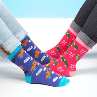 Not Meow-tivated S/M Unisex Cotton Blend Sock