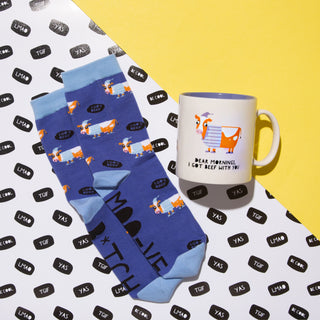 Moo-ve B*tch Unisex Cotton Blend Sock