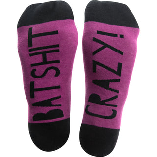 Bat Shit Crazy M/L Unisex Cotton Blend Sock