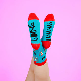 Going Bananas S/M Unisex Cotton Blend Sock