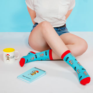 Going Bananas S/M Unisex Cotton Blend Sock