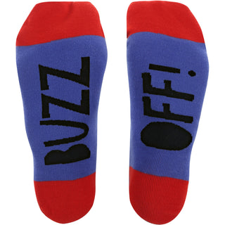 Buzz Off S/M Unisex Cotton Blend Sock