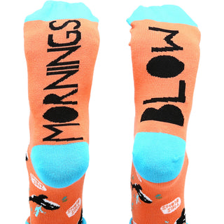 Mornings S/M Unisex Cotton Blend Sock