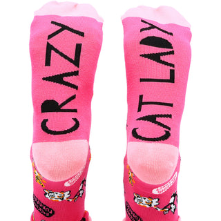 Crazy Cat Lady S/M Unisex Cotton Blend Sock