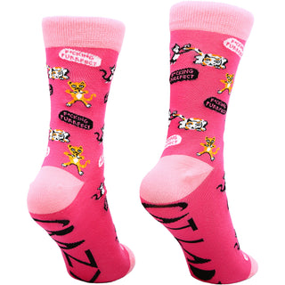 Crazy Cat Lady S/M Unisex Cotton Blend Sock