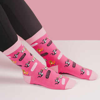 Crazy Cat Lady S/M Unisex Cotton Blend Sock