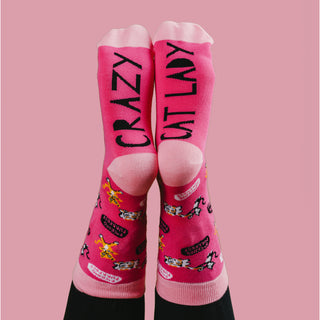 Crazy Cat Lady Unisex Cotton Blend Sock