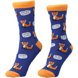 For Fox Sake S/M Unisex Cotton Blend Sock