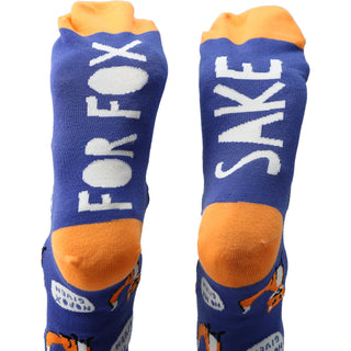 For Fox Sake S/M Unisex Cotton Blend Sock