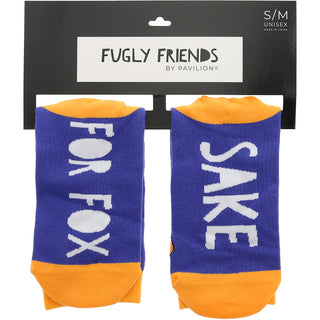 For Fox Sake S/M Unisex Cotton Blend Sock