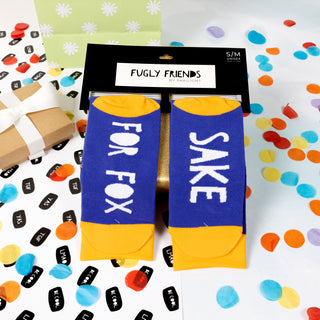 For Fox Sake S/M Unisex Cotton Blend Sock