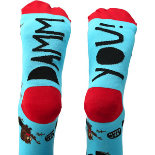 Damm You S/M Unisex Cotton Blend Sock