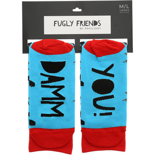 Damm You S/M Unisex Cotton Blend Sock