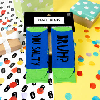 Salty Bruh S/M Unisex Cotton Blend Sock