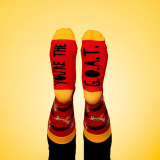 G.O.A.T. S/M Unisex Cotton Blend Sock